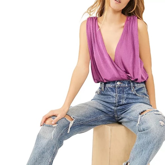Free People Purple Bodysuit - Picture 1 of 3